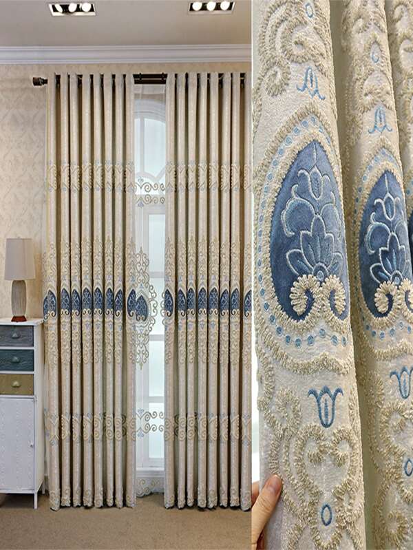 Exquisite Curtains Curtain Curtains Valance Laser Curtains With Eyelet Full Blackout Curtains Suitable For Bedroom Living Room Home Gifts New Room Decoration Needs Holes (Curtain Sheer Curtains) Multicolor